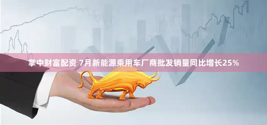 掌中财富配资 7月新能源乘用车厂商批发销量同比增长25%