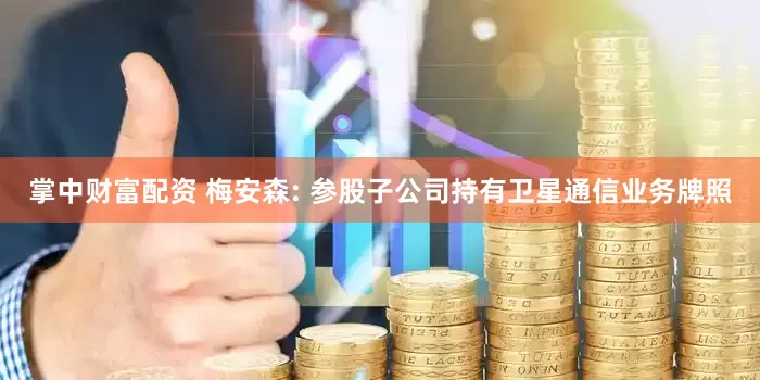 掌中财富配资 梅安森: 参股子公司持有卫星通信业务牌照